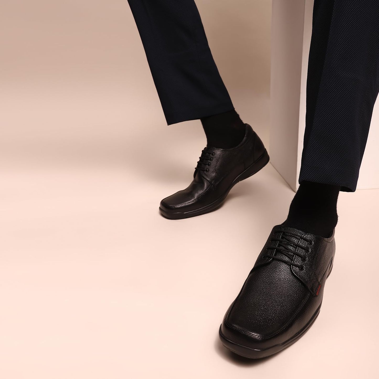 Red Chief Formal Derby Shoes for Men Black