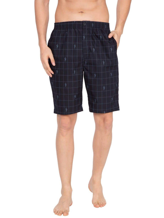 Jockey Men's Shorts(9005_Navy Print09_Large)