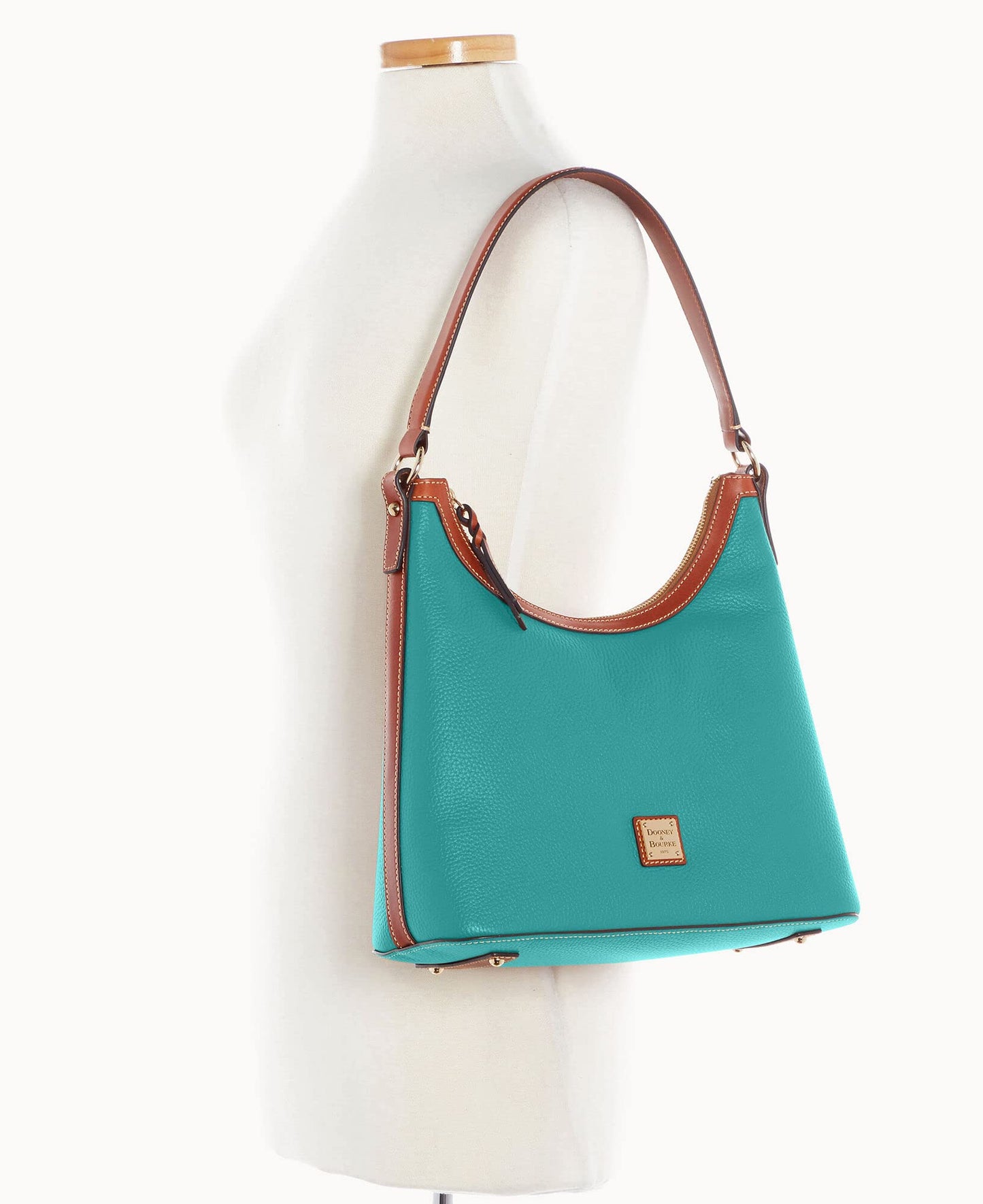 Dooney & Bourke Handbag, Pebble Grain Hobo Shoulder Bag - Spearmint, Spearmint, One Size