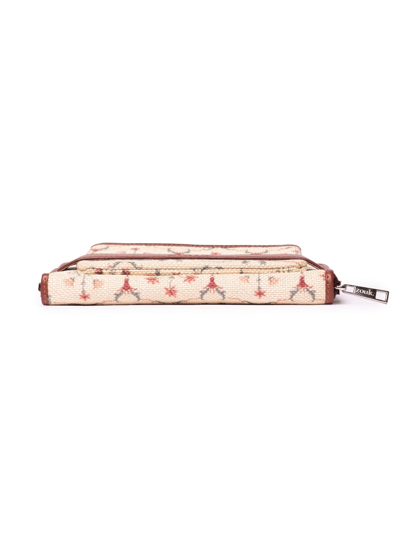 ZOUK Women Handcrafted Classic Zipper Wallet - Taj Nakashi