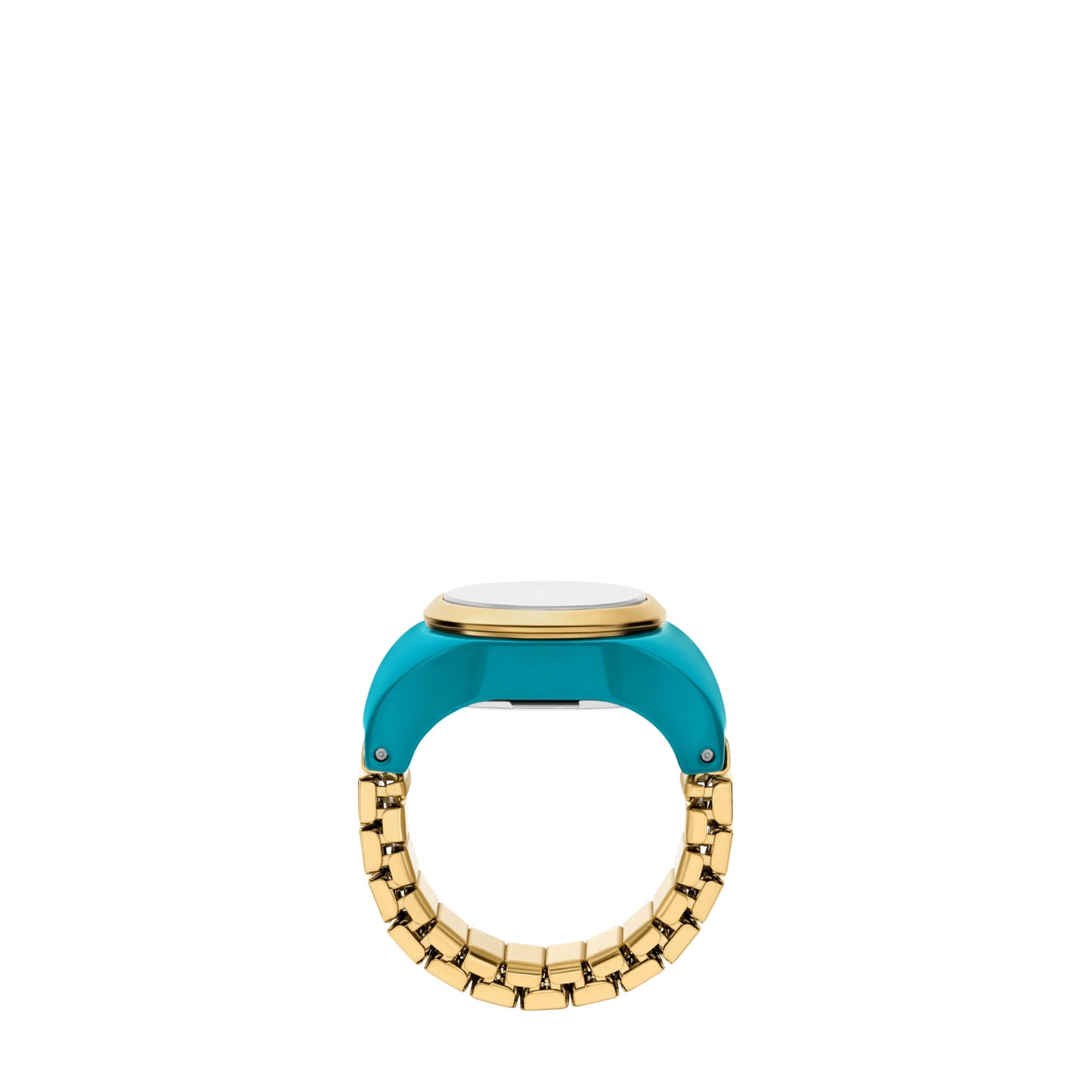 Fossil Womens Watch Ring Gold Quartz Stainless Steel Watch ES5415