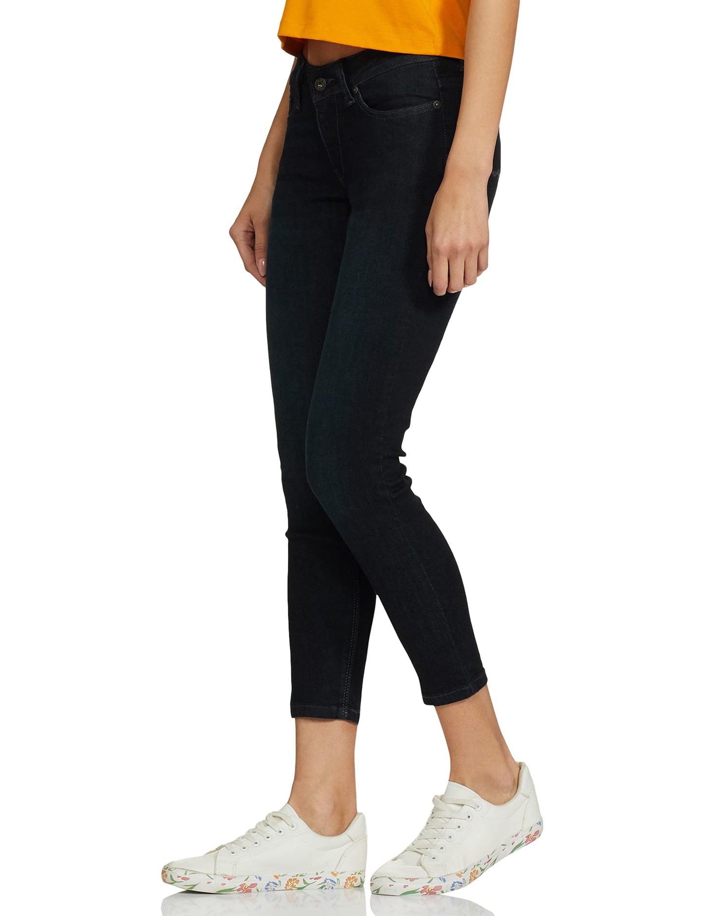 Pepe Jeans Women's Mid Rise Skinny Fit Jeans