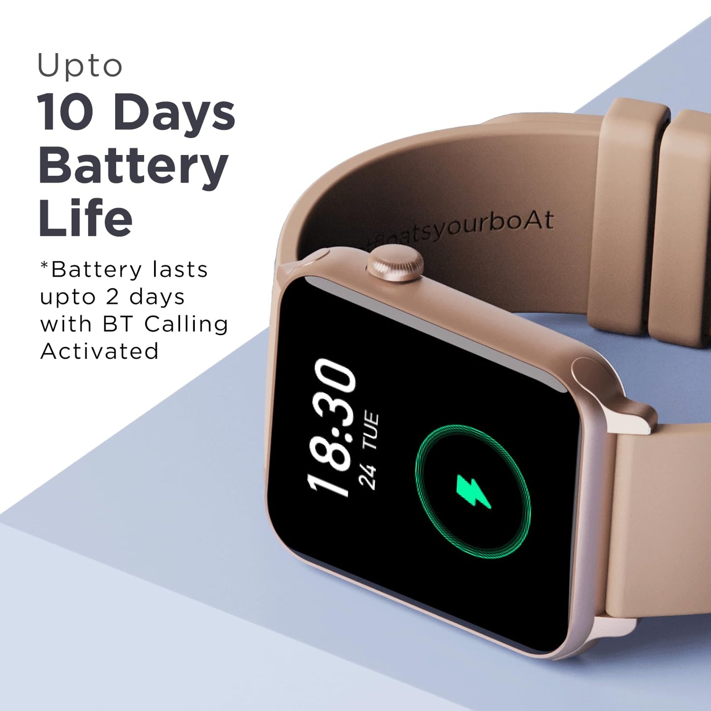 boAt Wave Call Smart Watch w/Bluetooth Calling, 1.69" (4.2 cm) HD Display w/ 550 NITS & 70% Color Gamut, 150+ Watch Faces, Multi-Sport Modes,HR,SpO2, IP68(Flamingo Pink)