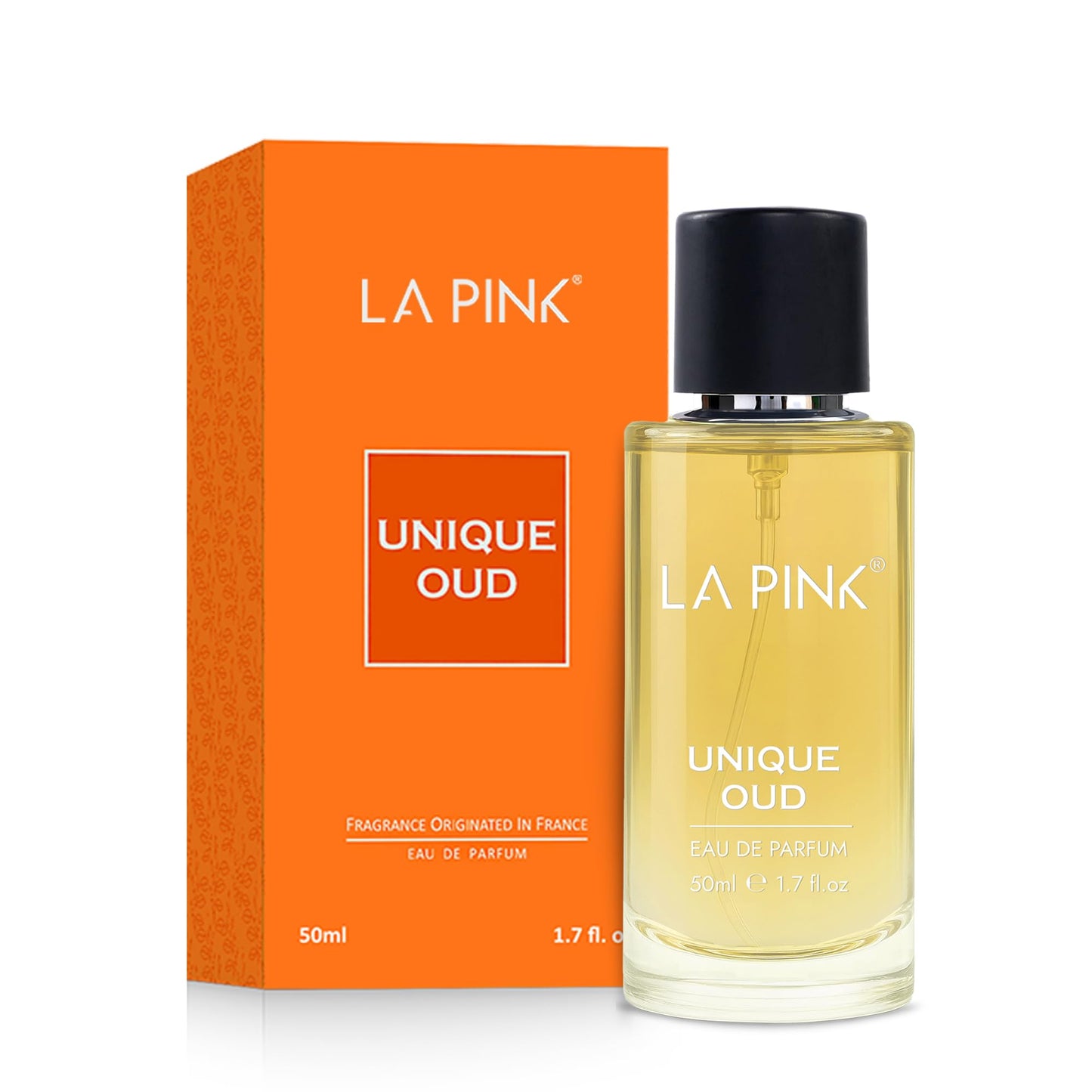 La Pink Unique Oud EDP Perfume for Woman & Man | Oud, Leather, Woody & Musky Notes | Long Lasting Unisex Luxury Fragrance for Men & Women | 50ml