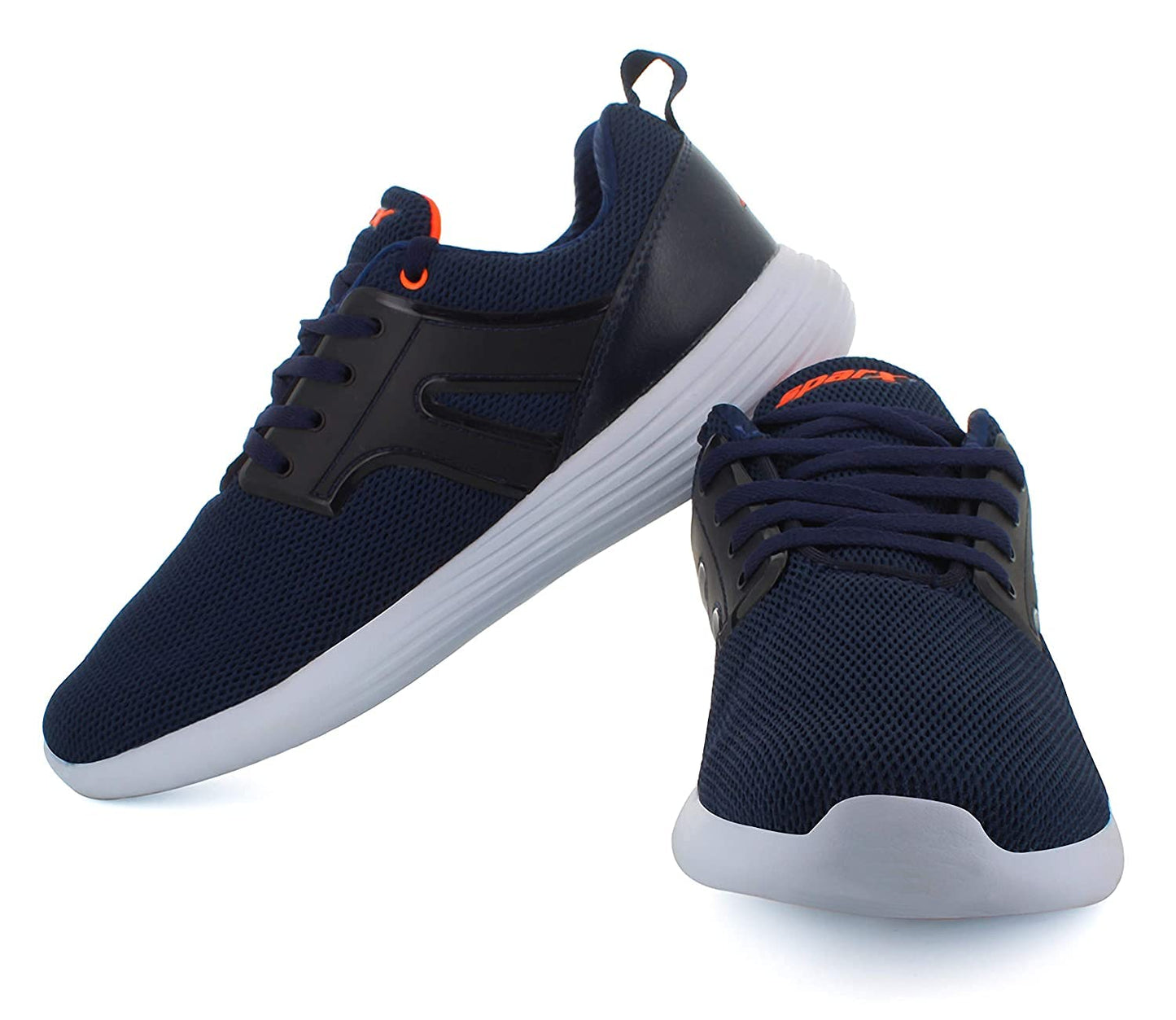 Sparx Trending Men's Footwear for Outdoor/Official/Running/Walking Shoes SM-500 N.Blue N.Orange UK-6