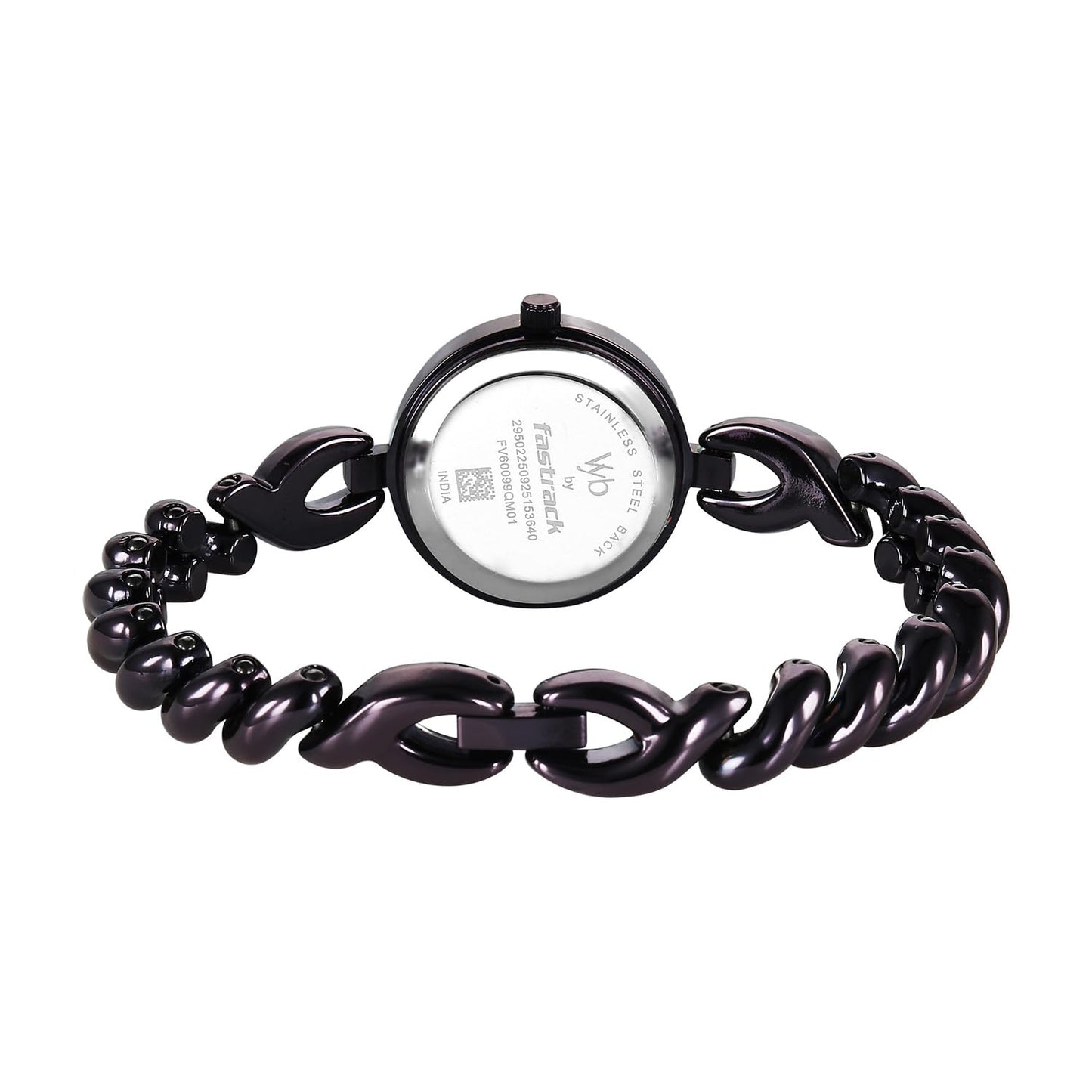 Fastrack Vyb Siren Quartz Analog Purple Dial Purple Stainless Steel Strap Watch for Women - FV60099QM01W