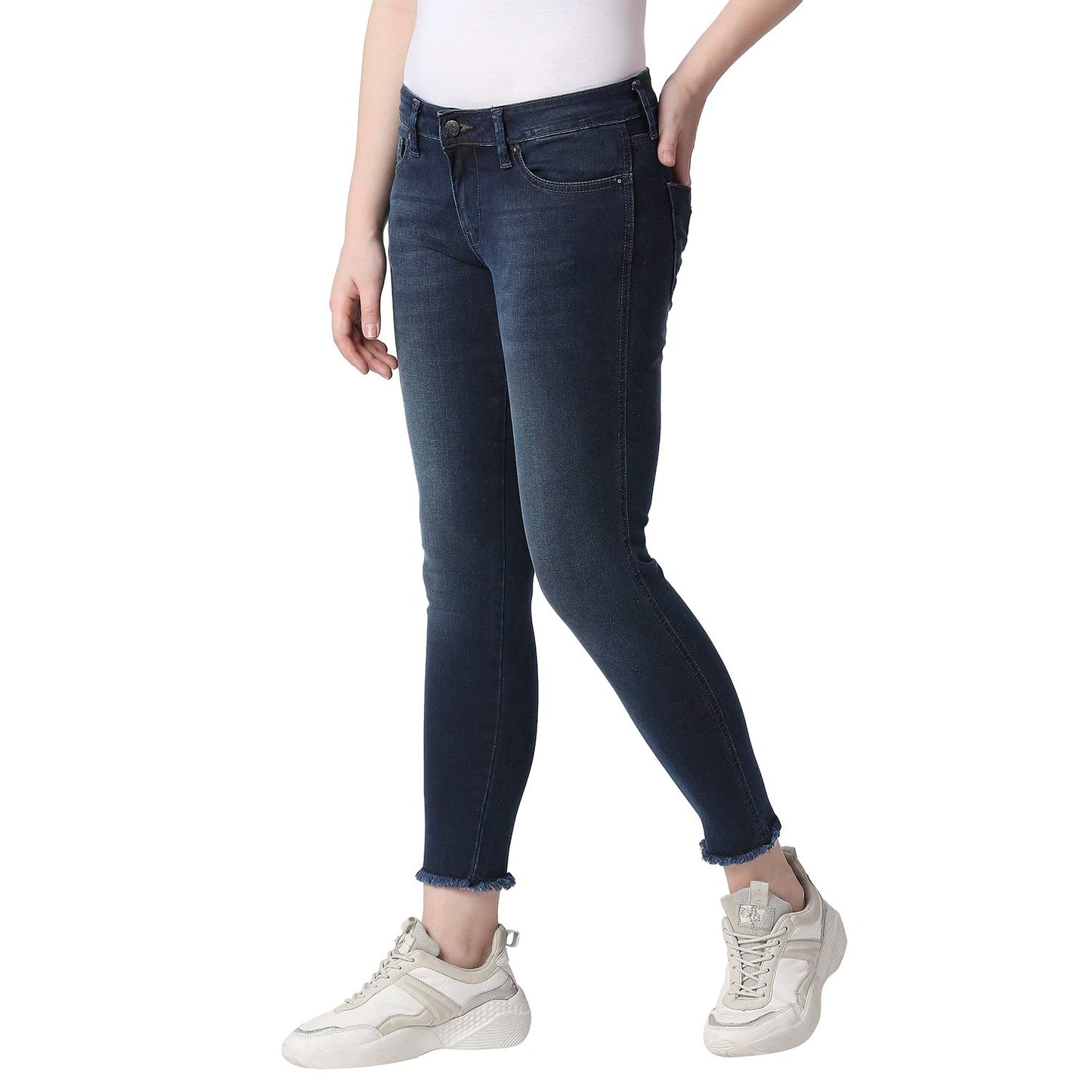 Pepe Jeans Women's Skinny Jeans (PL204436J676_MED Dark Used_28)