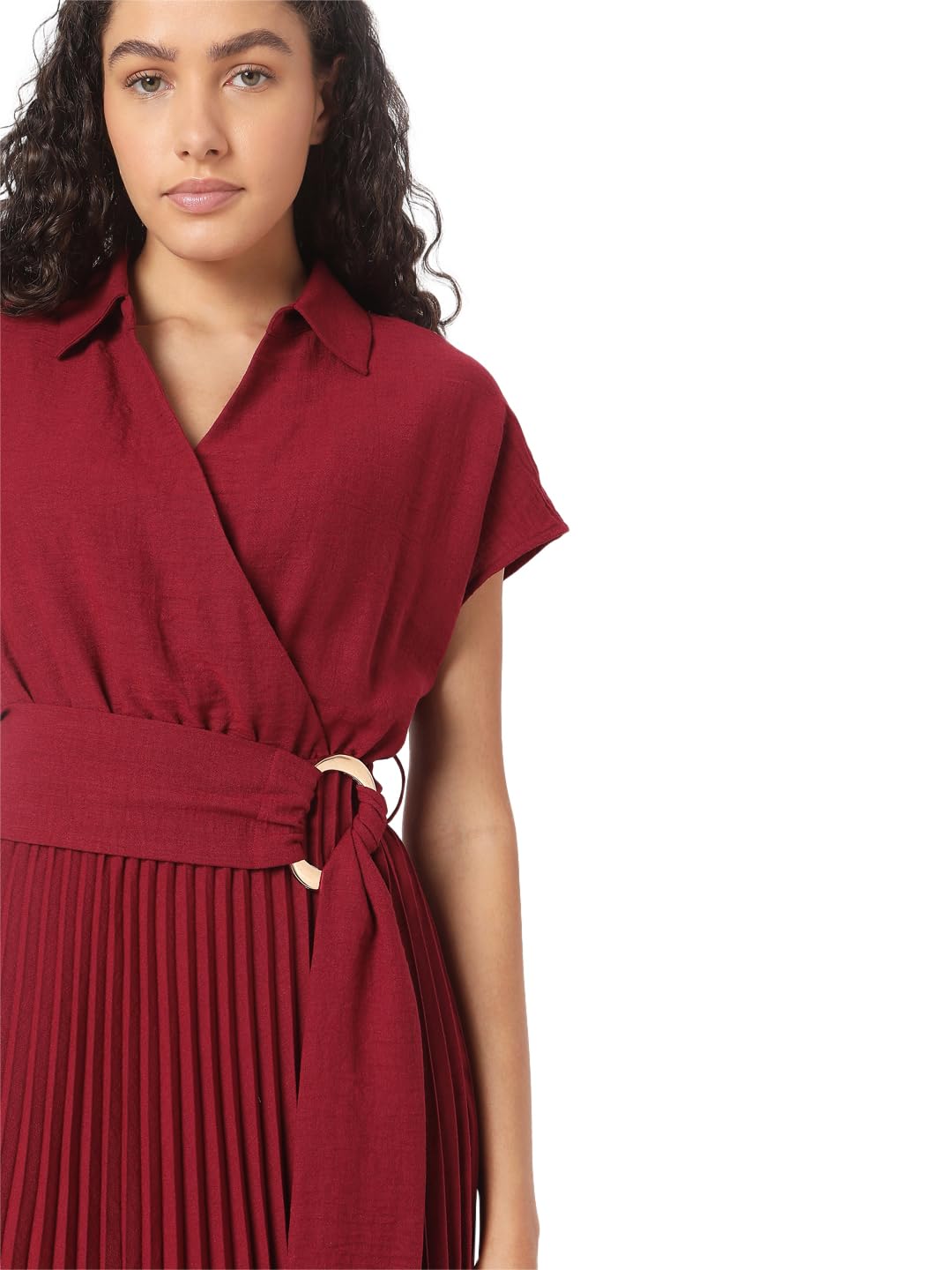 VERO MODA Women Red Fit and Flare Dress