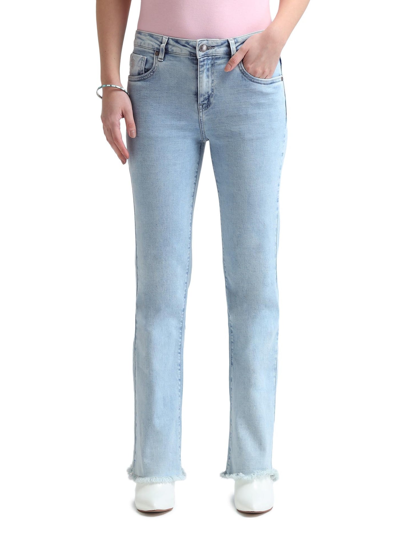 U.S. POLO ASSN. Women's Loose Jeans (UWAW24JEN172_Blue