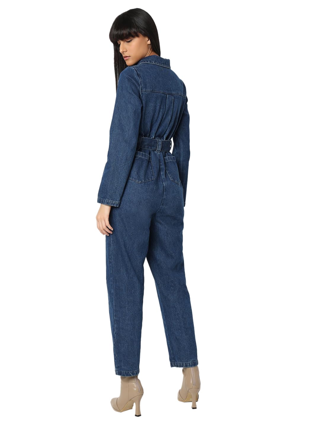VERO MODA Women Regular Fit Blue Jumpsuit
