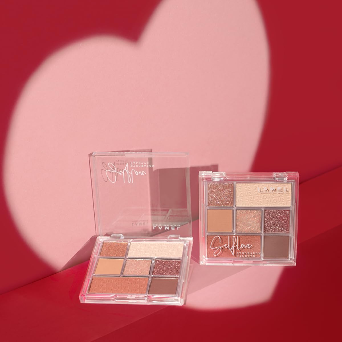 Lamel- SELFLOVE Eyeshadow Palette 401-Multi |Easily create beautiful looks |Soft, blendable texture |Matte, shiny, and pearlescent shades |No creasing or crumbling |8.5gm