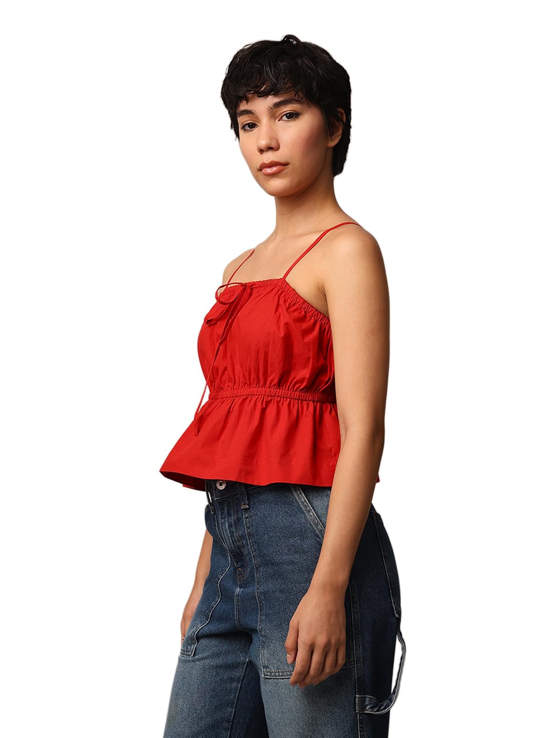 ONLY Women's Regular Fit White Top