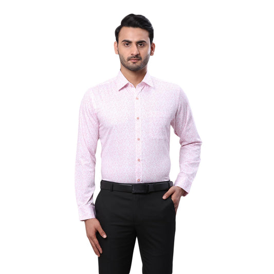 Raymond Men's Slim Fit Structure Pattern Pure Cotton Semi Cutaway Collar Full Sleeve Formal Shirt (Size: 42)-RMSX12828-R4 Medium Red