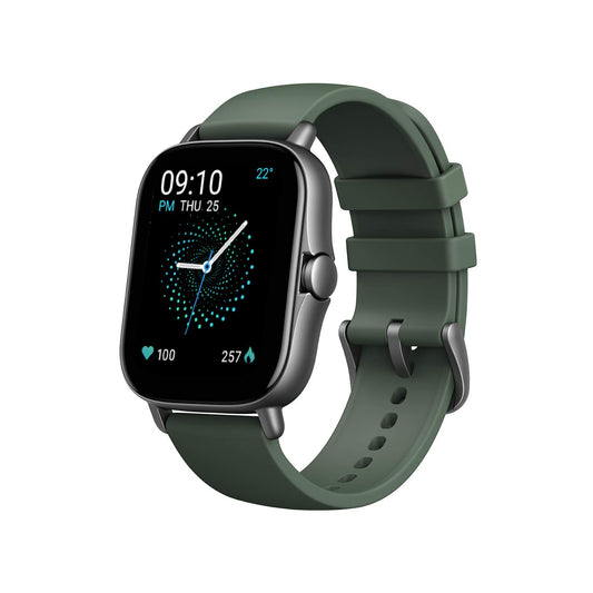 Amazfit GTS 2e Smartwatch, SpO2 & Stress Monitor, 1.65 Always-on AMOLED Display, Built-in GPS, Built-in Alexa,14-Day Battery Life, 90+ Sports Models, 50+ Watch Faces Moss Green, Regular