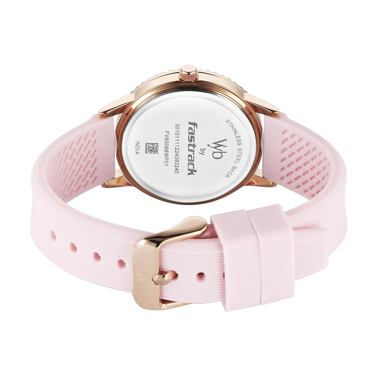 Fastrack Vyb Manifester Quartz Analog Pink Dial Watch for Women
