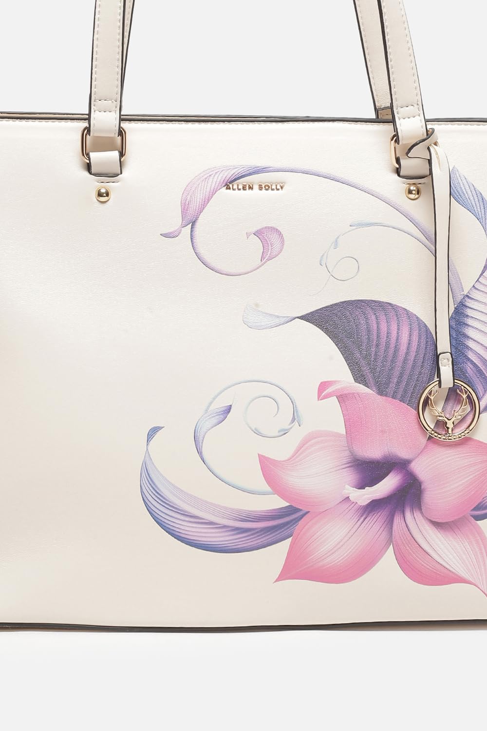 Women Cream Formal Handbag