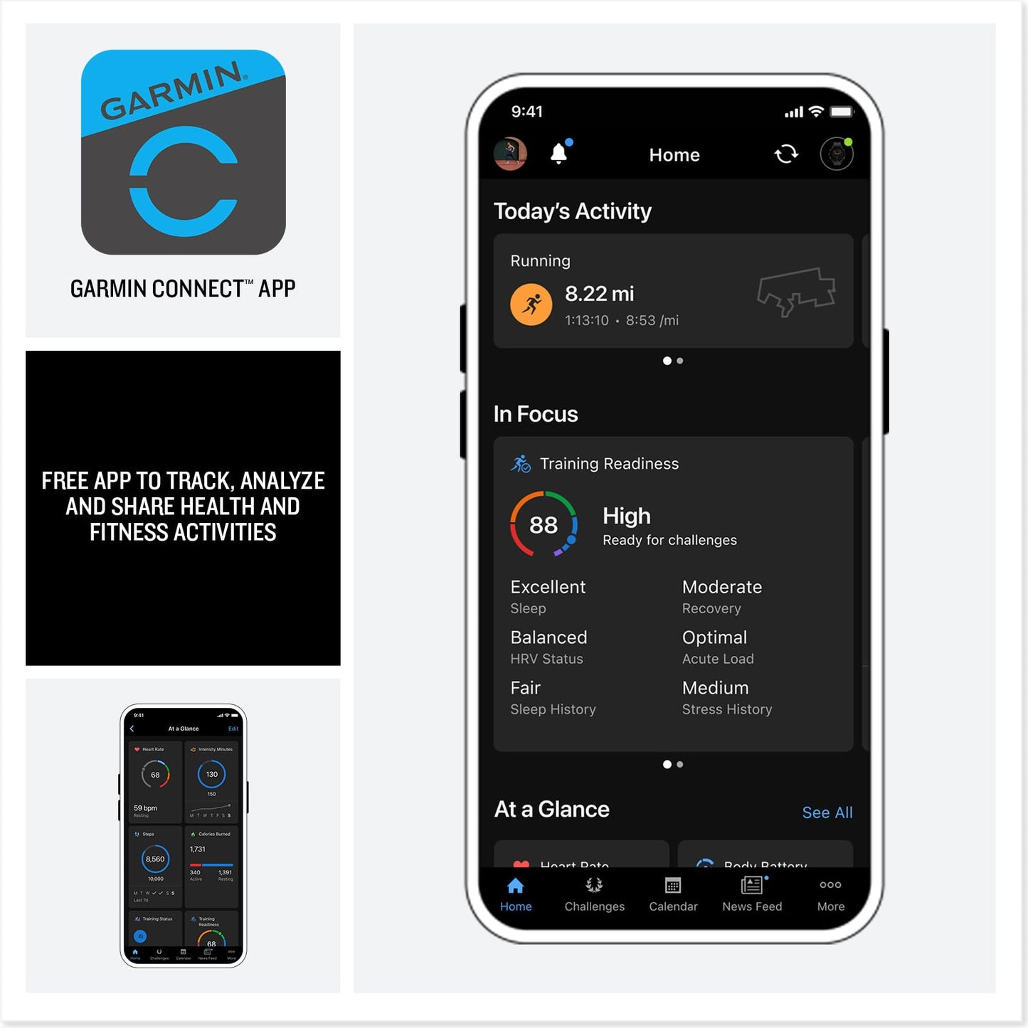 Garmin® Forerunner® 970, Premium GPS Running and Triathlon Smartwatch, AMOLED Display, Built-in LED Flashlight, Titanium with Whitestone Case and Whitestone/Translucent Amp Yellow Band
