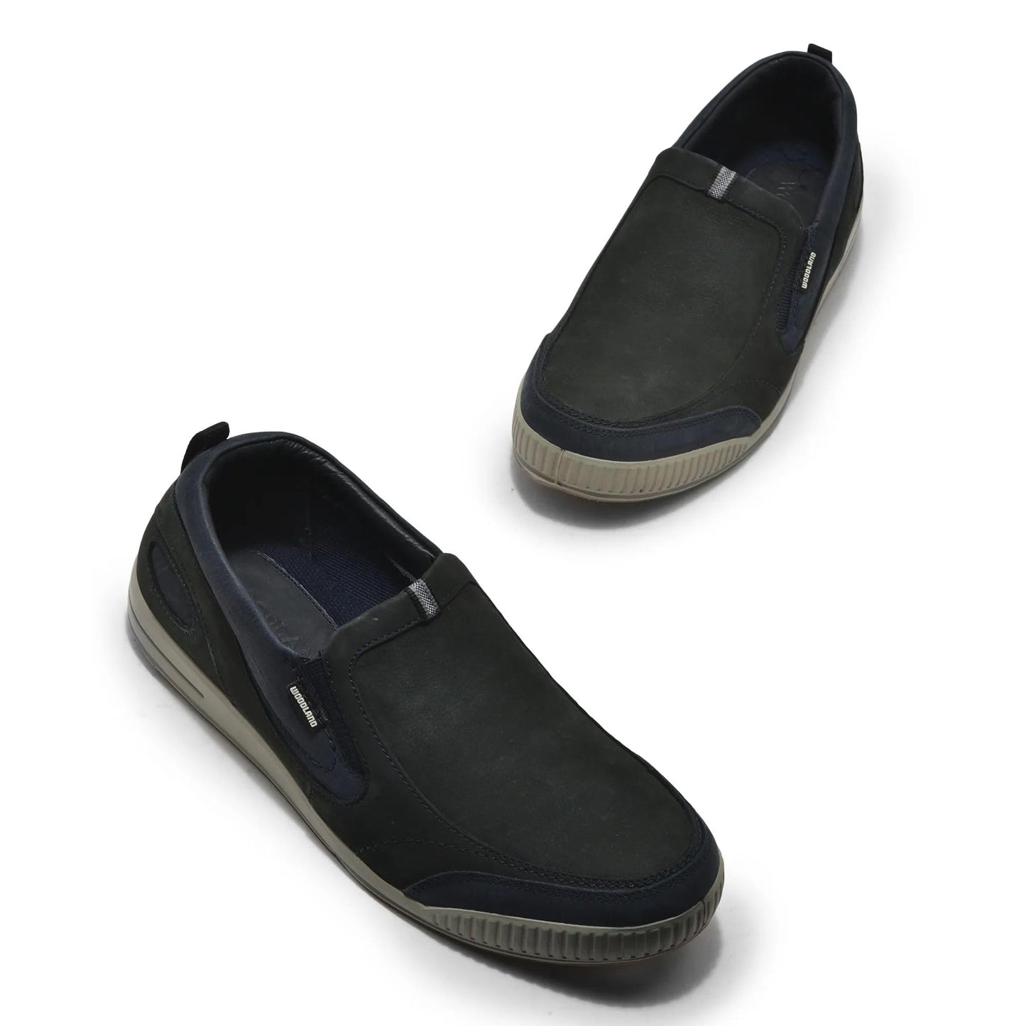 Woodland Men Dark Navy Slip-On Shoes
