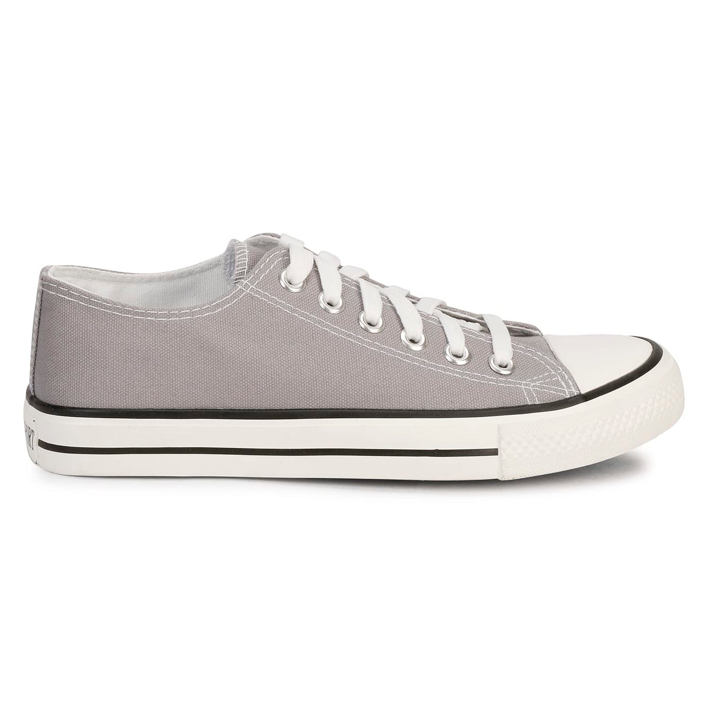 MOZAFIA Comfortable Fashion Lace-up Sneakers with Classic Low Tops Canvas Casual Shoes for Women (MZF-NW-All-Sport-Ladies-Grey-5)