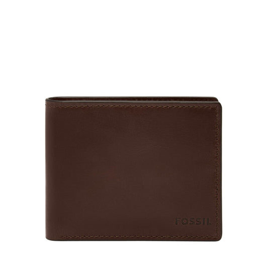 Fossil Mens Leather Derrick Brown Wallet ML4703201