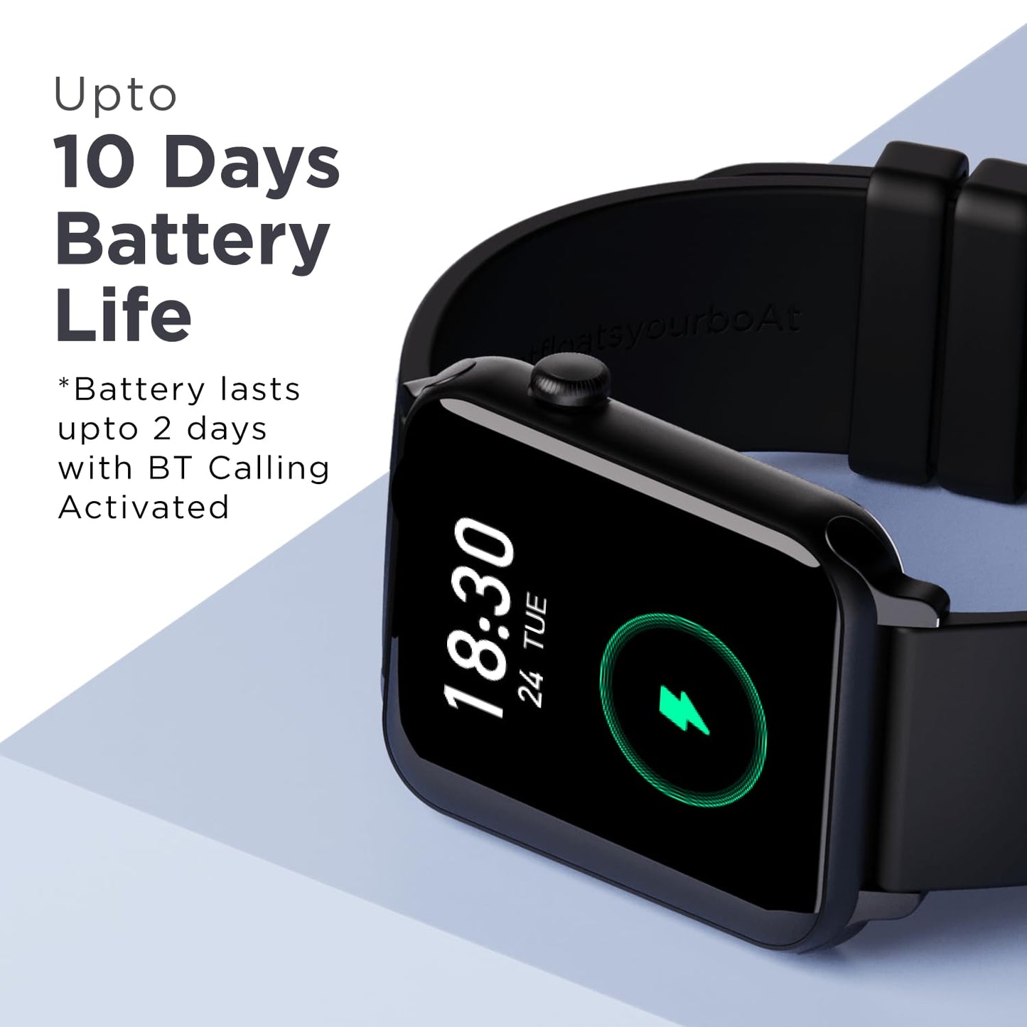 boAt Wave Call Smart Watch w/Bluetooth Calling, 1.69" (4.2 cm) HD Display w/ 550 NITS & 70% Color Gamut, 150+ Watch Faces, Multi-Sport Modes,HR,SpO2, IP68(Bold Black)