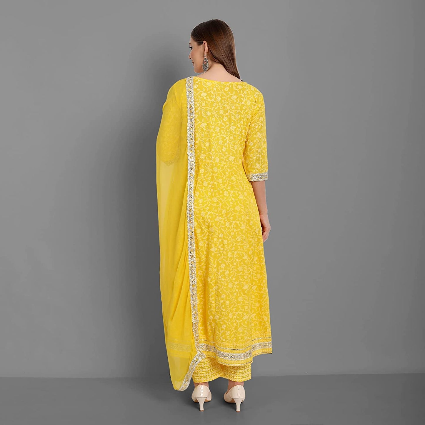 Rangnavi Women Rayon Anarkali Embroidered Printed Anarkali Salwar Kameez XL