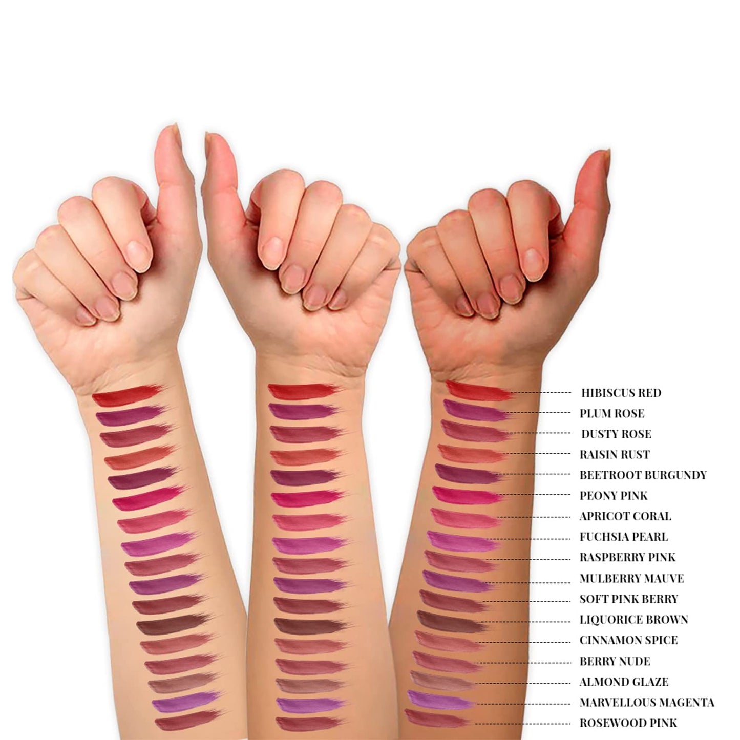 Just Herbs Ayurvedic Creamy Matte Long Lasting Liquid Lipstick, Lightweight & Hydrating Lip Colour with Liquorice & Sweet Almond Oil - Liquorice Brown