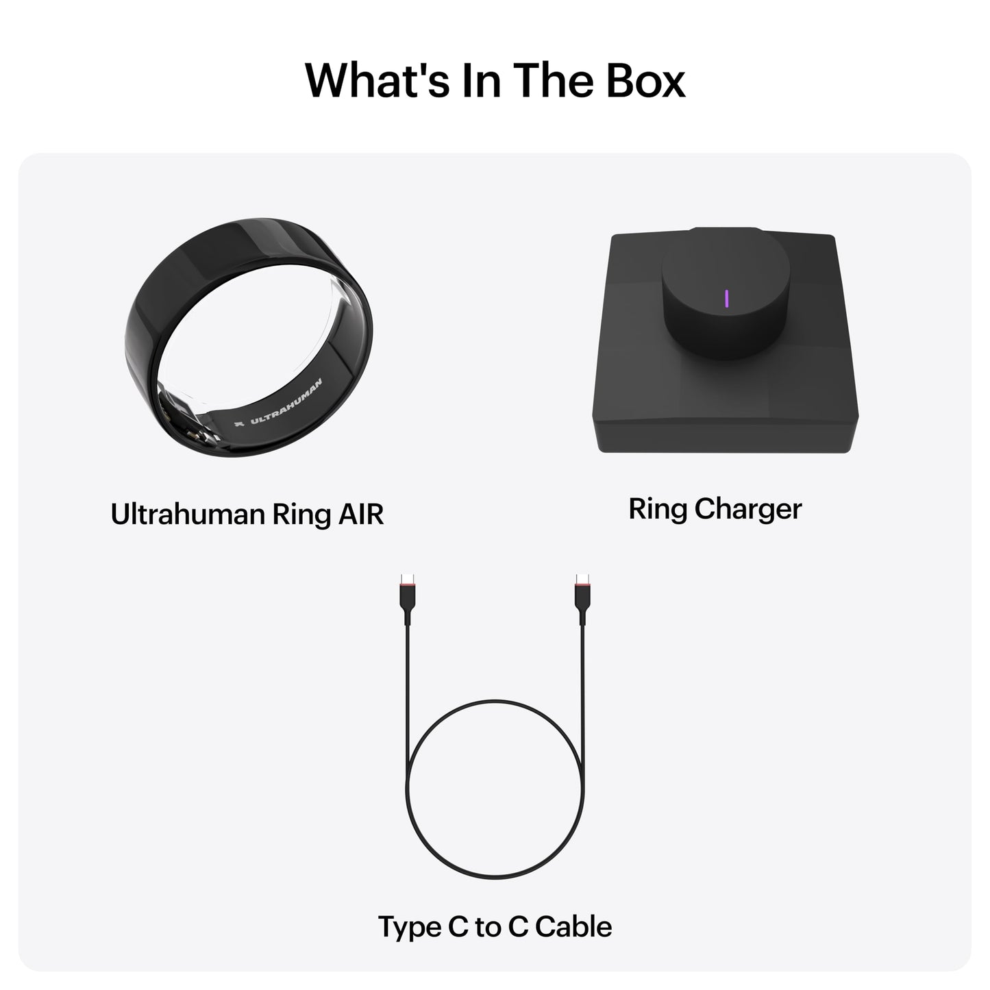 ULTRAHUMAN Ring AIR-Smart Ring Activity Tracker, Size First Sizing Kit,Sleep Tracker,Smart Ring for Men/Women,Fitness Tracker (Aster Black, 12)