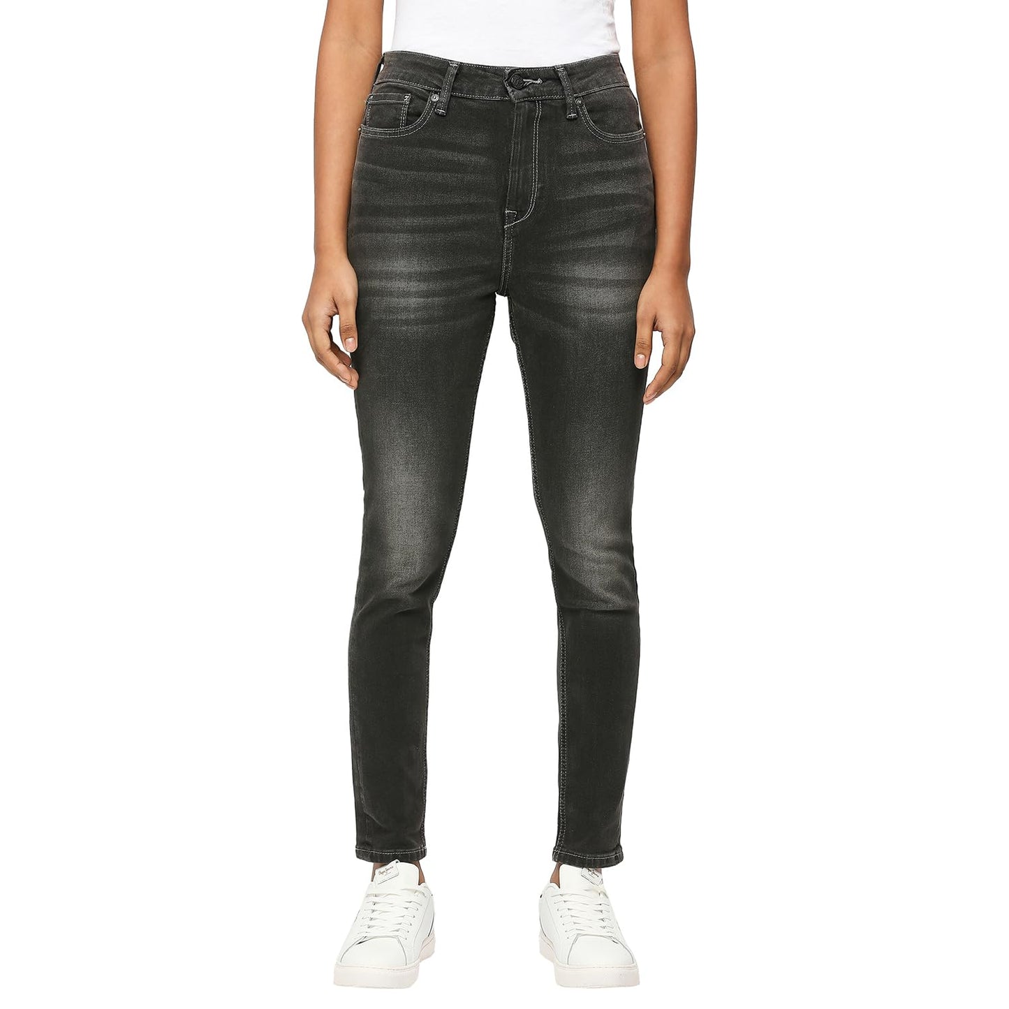 Pepe Jeans Women's High Rise Skinny Fit Jeans
