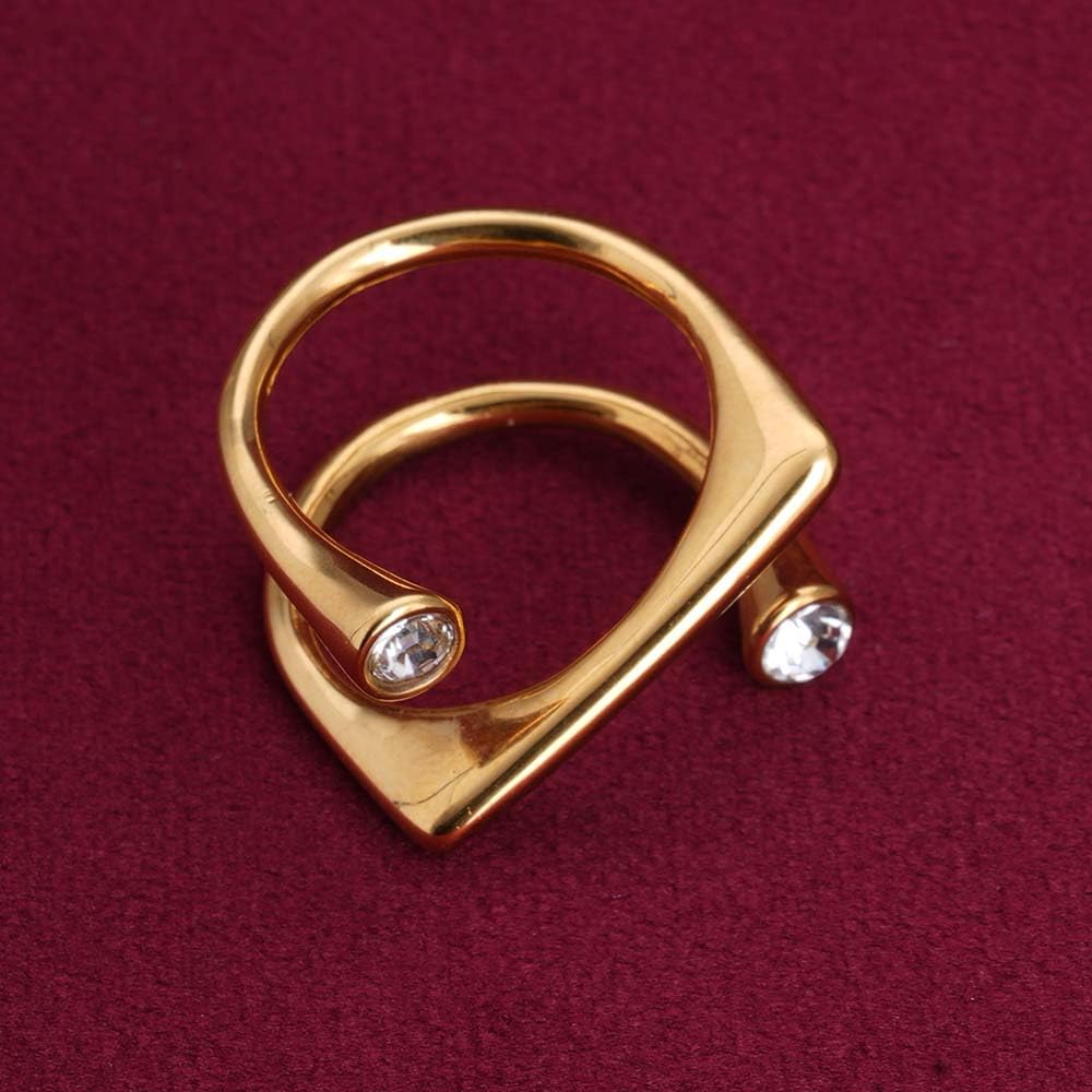 PALMONAS Stone Helen Gold Ring for Womens - Waterproof & Anti-Tarnish