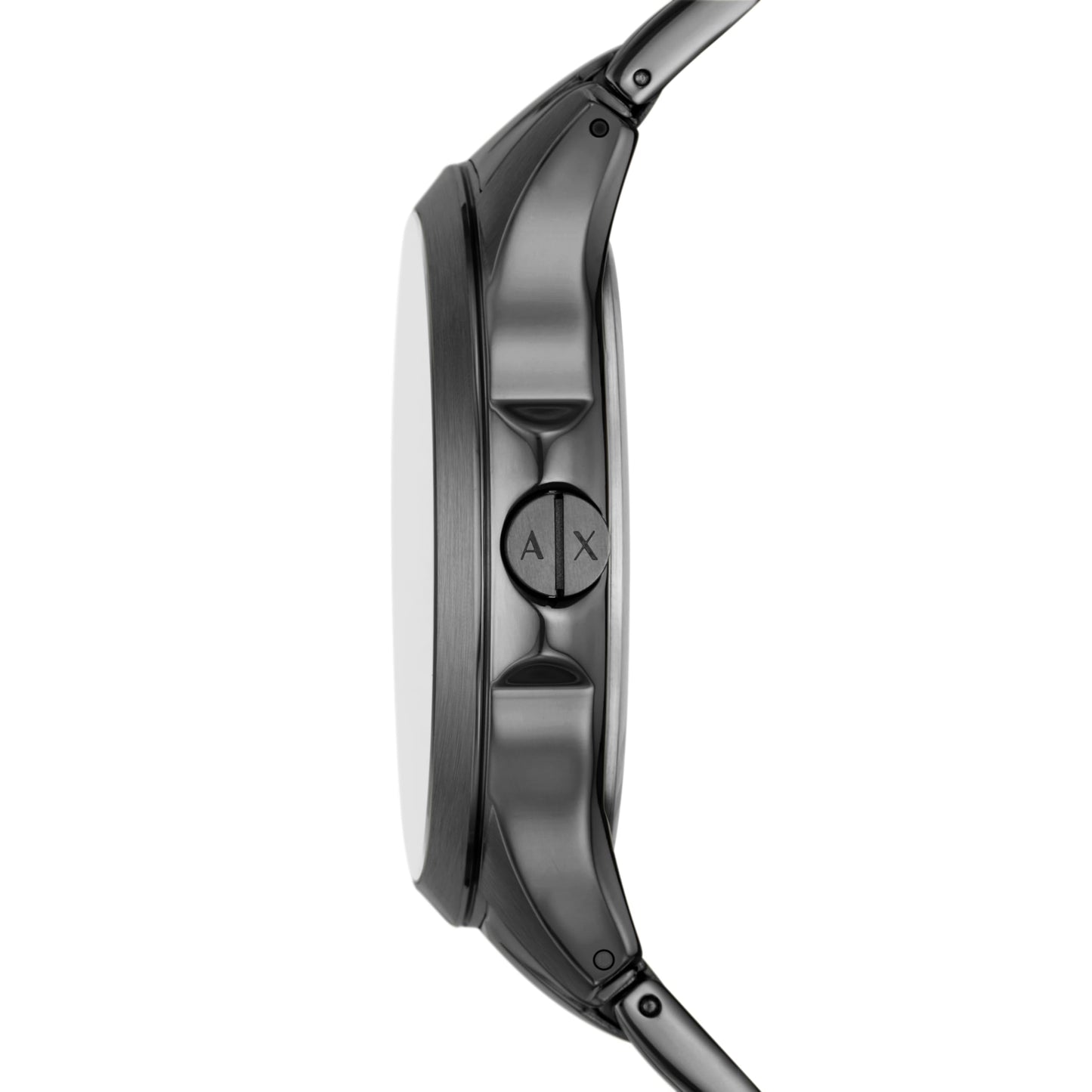 Armani Exchange Stainless Steel Analog Black Dial Men's Watch-Ax2454, Band Color:Grey