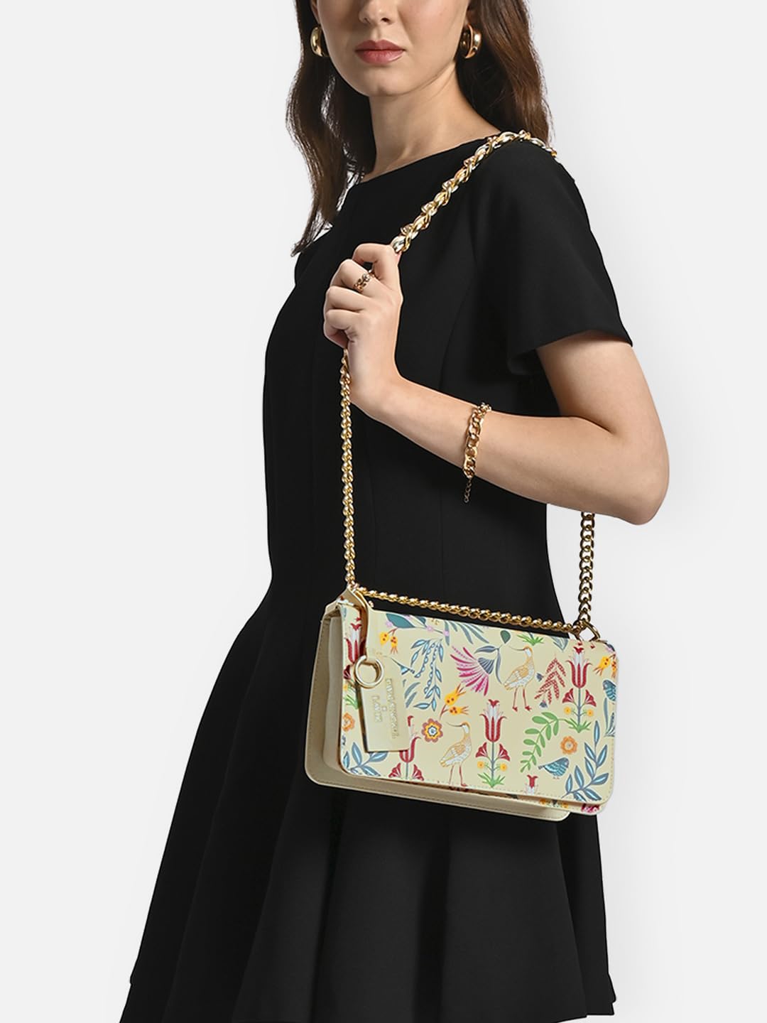 Lavie X Payal Singhal Limited Edition Women's Saras Small Box Satchel | Ladies Purse Handbag