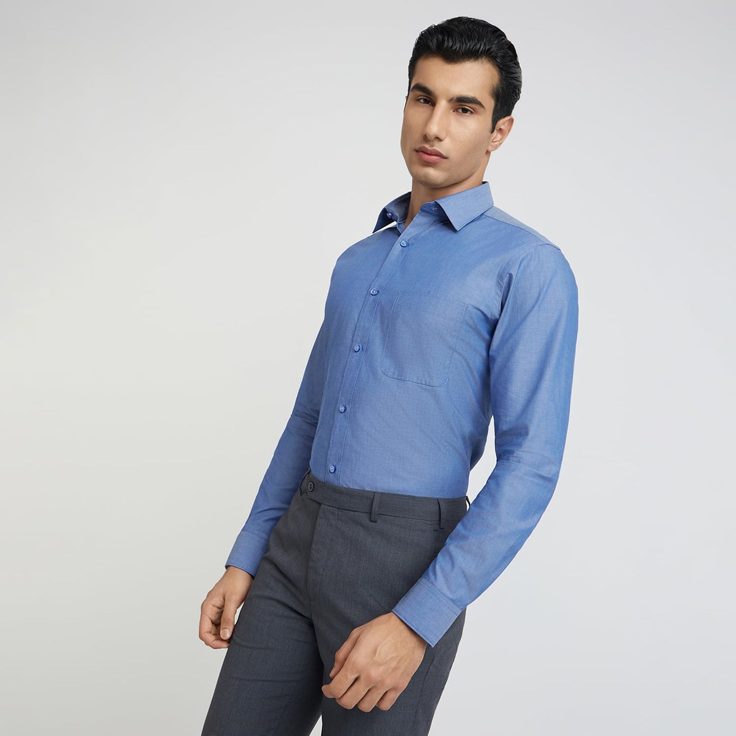 Raymond Medium Blue Shirt (Size: 40)-RMSZ11701-B5