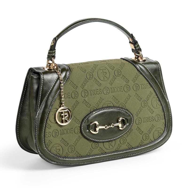 tresmode MALAGA Women's Sling Bag in Dark Green Color