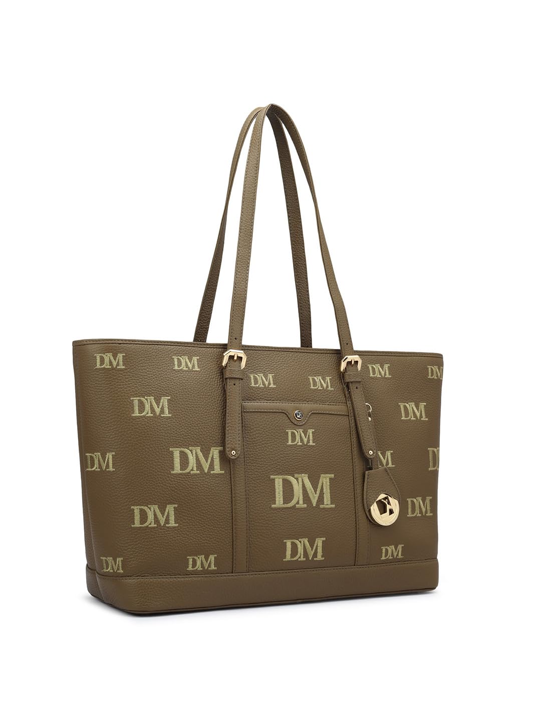 Da Milano Women's Leather Tote Bag - Green