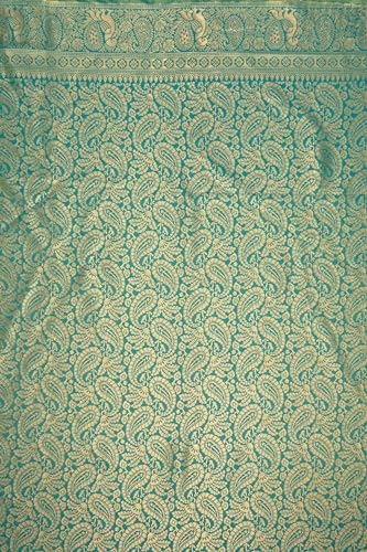 MIMOSA Women's Woven Design Kanjivaram Style Art Silk Saree With Blouse Piece : Sa00001783Gdfree,Gold