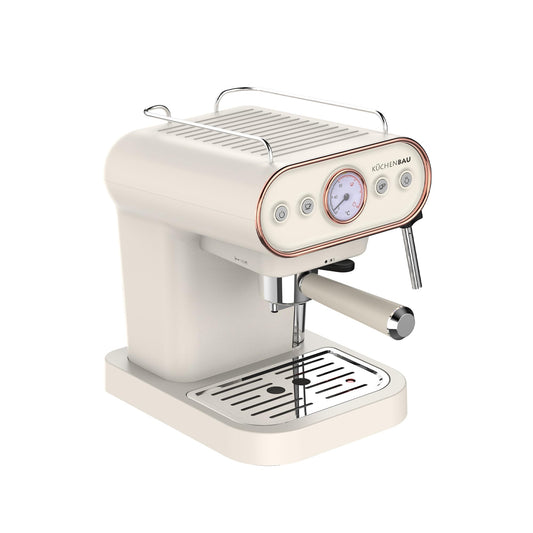 KUCHENBAU Der Espresso Coffee Machine With Frother Steam Wand for Milk (Compatible with Coffee Pods & Coffee Powder)- Make Espresso, Cappuccino, Latte and Mocha
