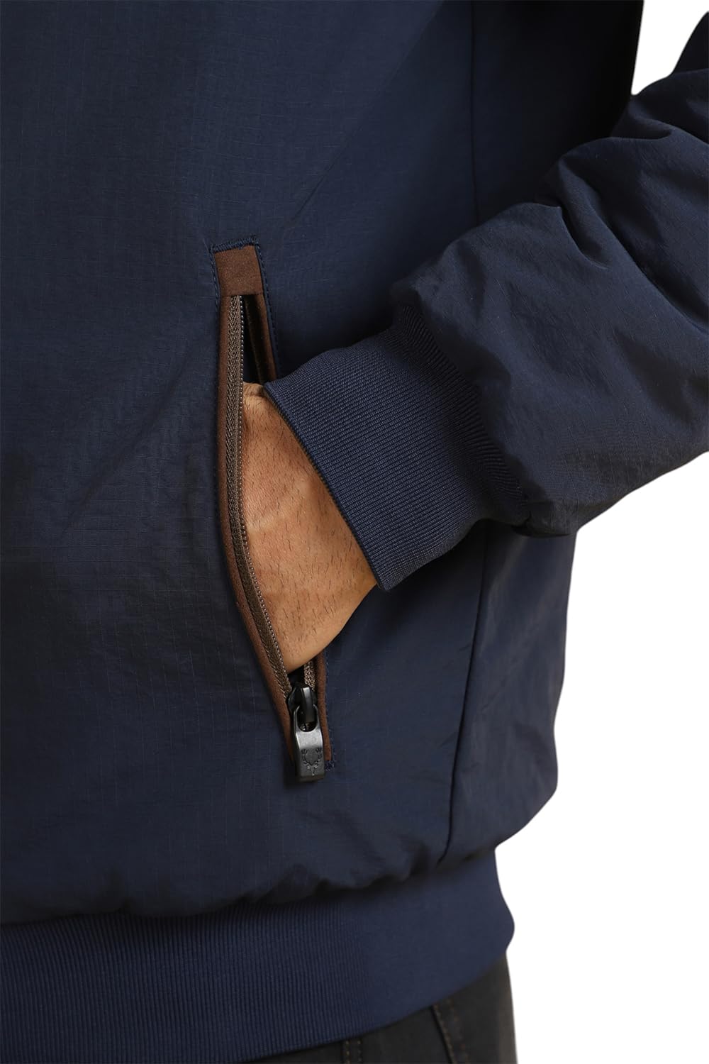 Allen Solly Men's A-Line Coat (ASJKMJBOFZ41125_Navy