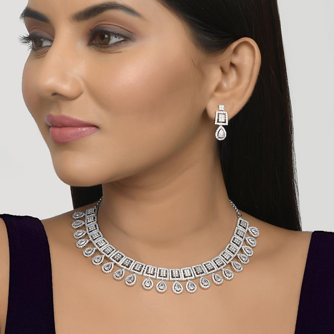 VOYLLA Victorian Jewelry Inspired Necklace Set For Women|Womens Jewellery Set|Gift For Women|Womens Gift|Gift For Her|