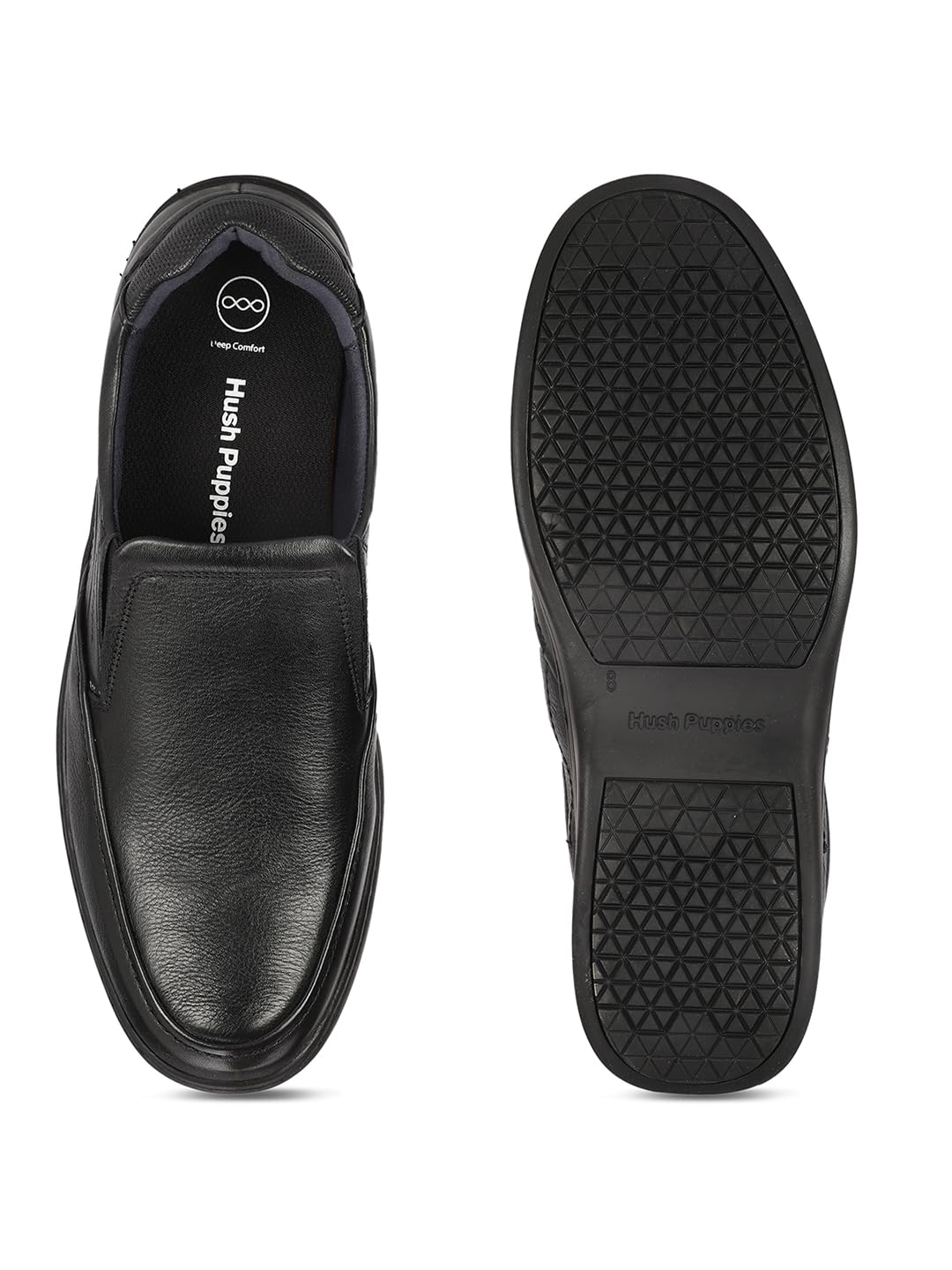 Hush Puppies Men's STREET SLIP ON Slipon Formal Shoes (8546139_BLACK_10 UK)