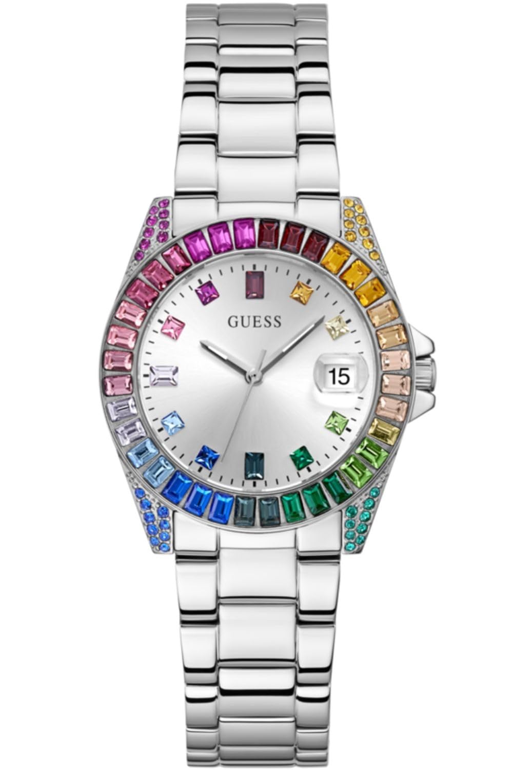 GUESS Analog Silver Dial Women's Watch-GW0475L4