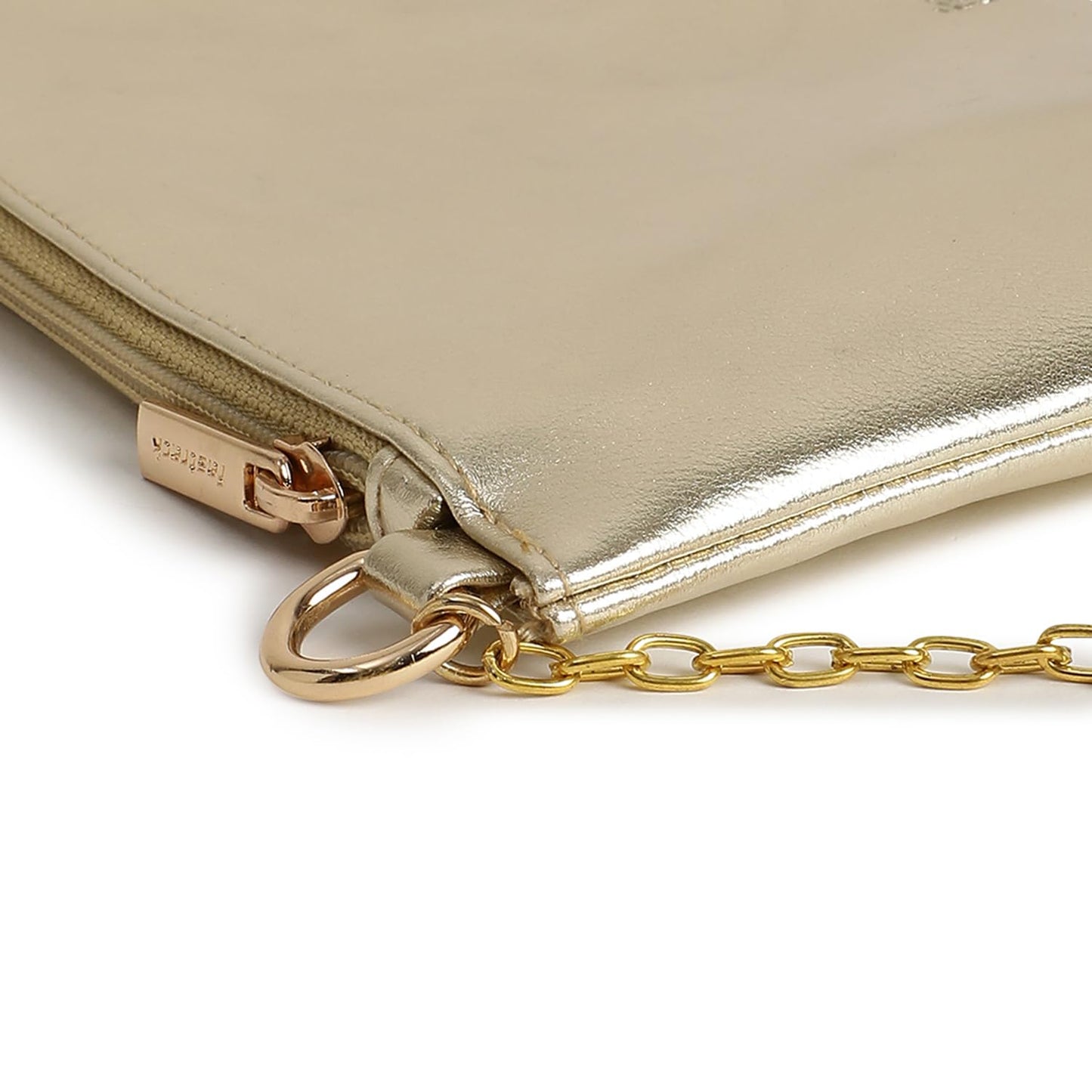 Fastrack Women and Girls Party Sling Bag and Purse Handbag, Gold