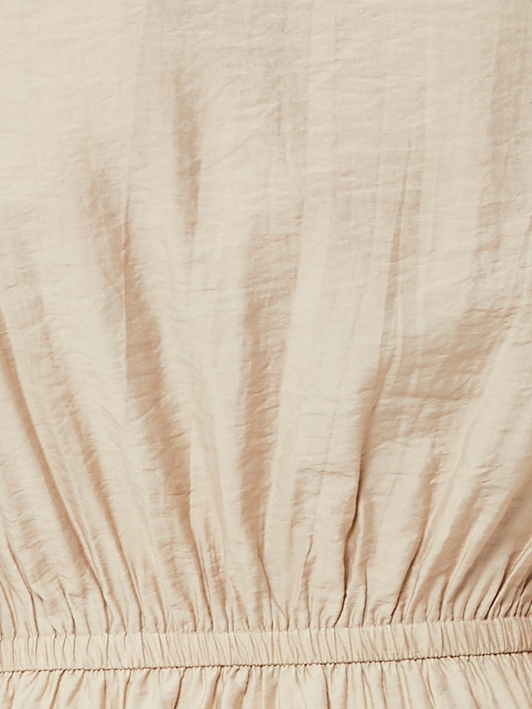 Max Women Embroidered A-line Dress (Beige_XL)