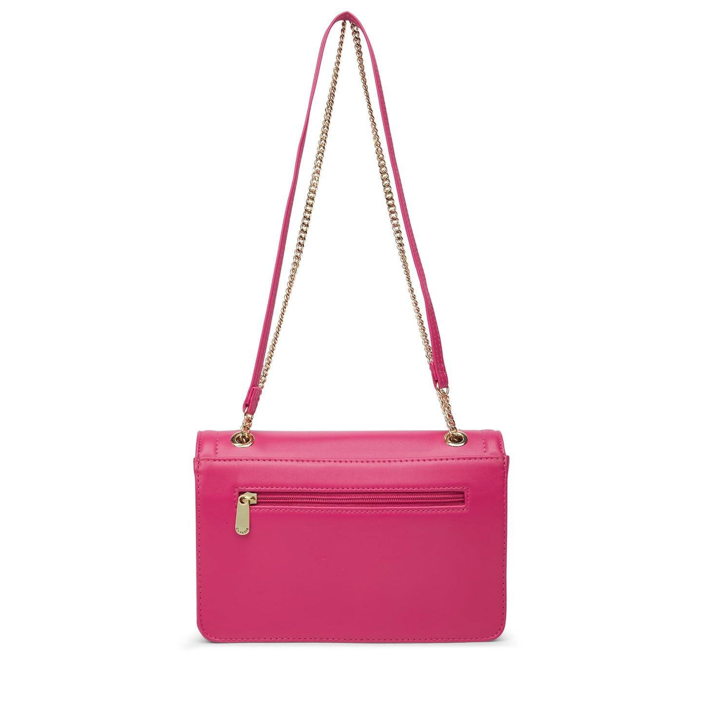 Caprese Rory Medium Sling Bag for Women with Adjustable Strap & Magnetic Button Closure for Comfortable Wear | Versatile Handbag for Everyday Use, Travel, and Special Occasions (Fuchsia Pink)