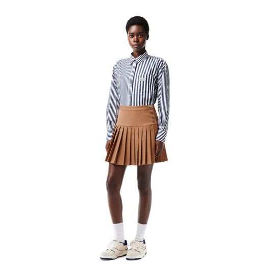 Lacoste Polyester Blend Western Skirt Brown
