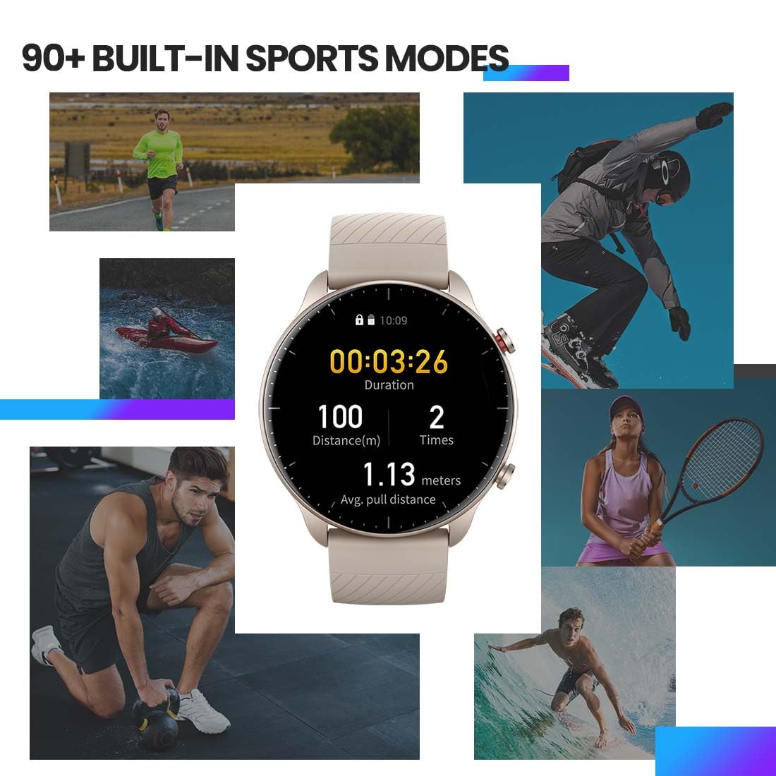 Amazfit GTR 2 (New Version) 46mm Smart Watch with HD AMOLED Display, Built-in Amazon Alexa, Built-in GPS, SpO2 & Stress Monitor, BT Phone Calls, 3GB Music Storage, 90 Sports Modes(Lightning Grey)