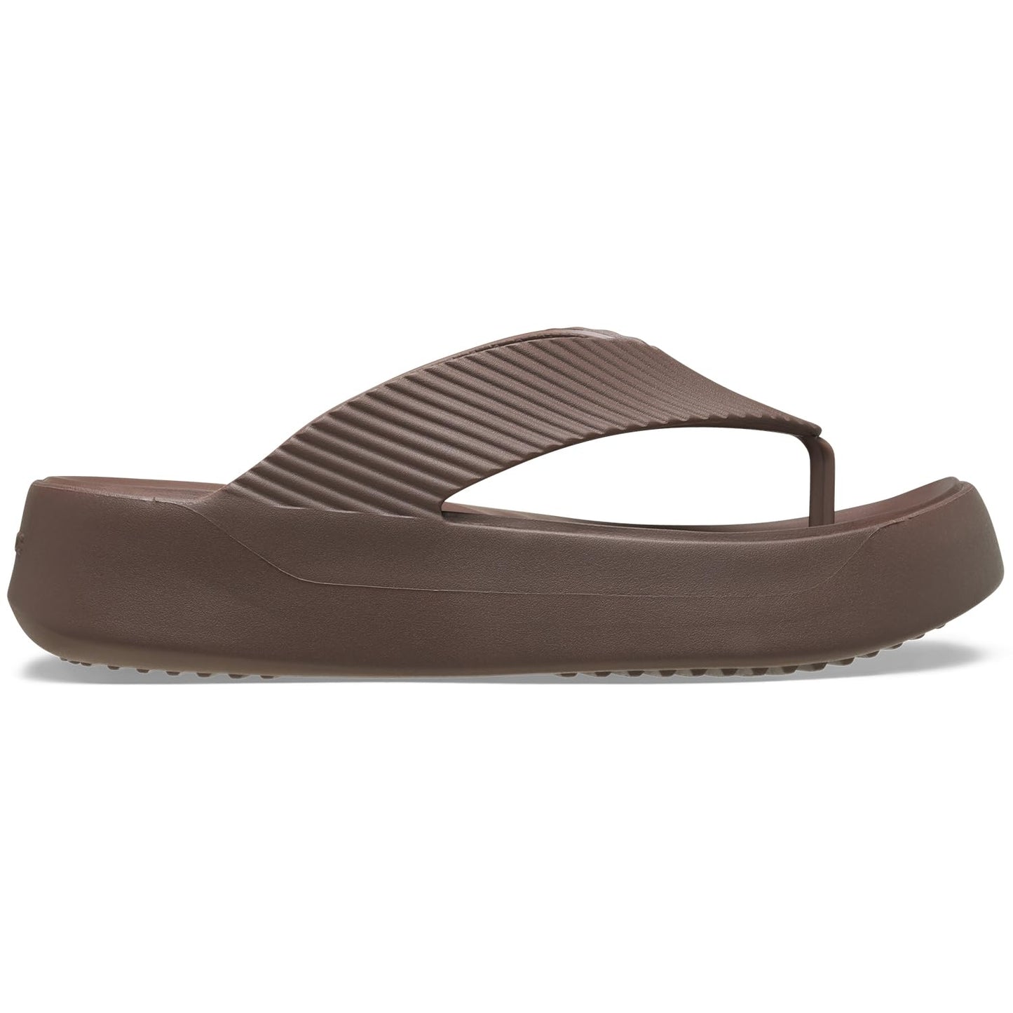 Crocs Women's Getaway Platform Flip Flops, Wedge Sandals for Women, Truffle, 4 UK