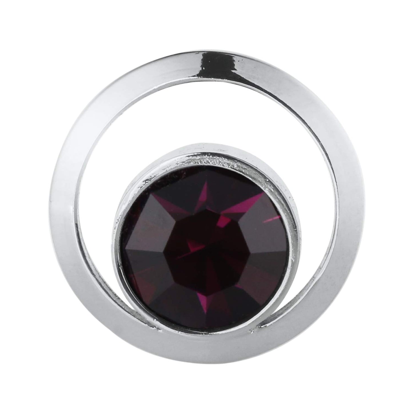 TRIPIN Cufflinks For Men Brass Silver See Through Cufflinks With Purple Stone In A Gift Box Tjhogold1878 Tjhosil1884