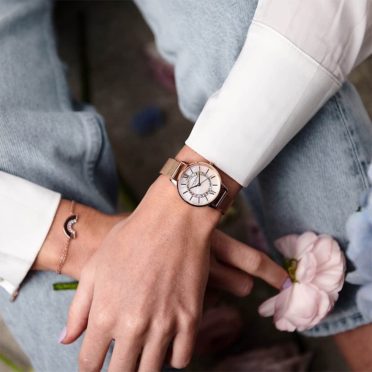 Olivia Burton Wonderland Analog White Dial Women's Watch-OB16WD95
