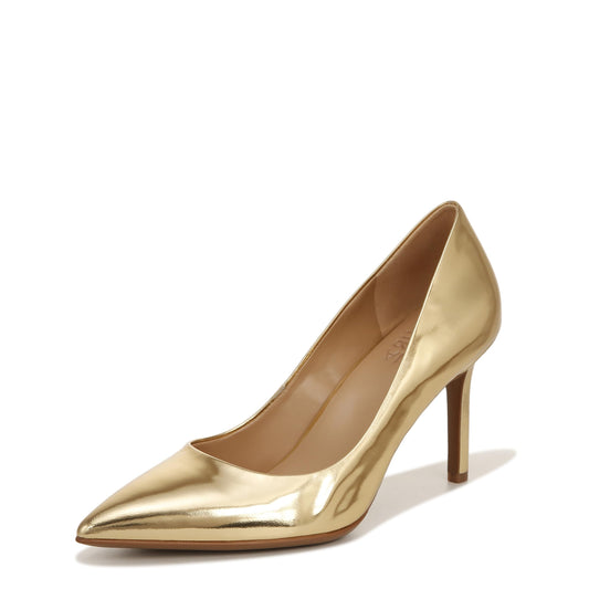 Naturalizer Women's Anna Pointed Toe High Heel Pump, Warm Gold Leather, 6 UK